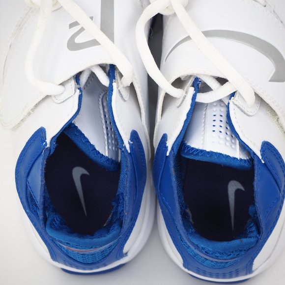 Nike Air P2 Ultimate Boys Shoes White/ Sylver - Picture 7 of 12